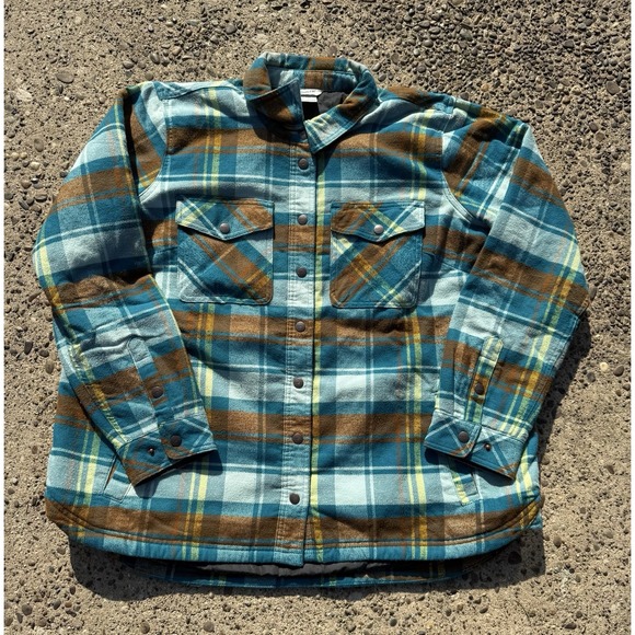 Duluth Trading Co Shacket Mens XXL  Multicolor Plaid Flannel Jacket - Picture 1 of 8